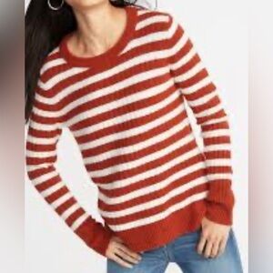 old navy striped sweater, size M